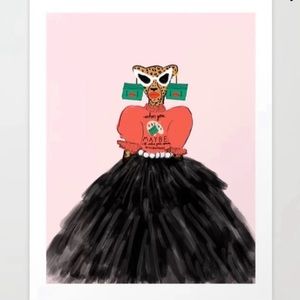 “Money Met Gala Look” picture without frame. Purchased from Society 6